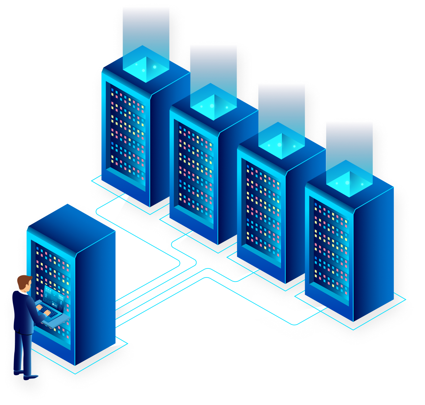 Server Room Illustration 1 Server Room Illustration 1